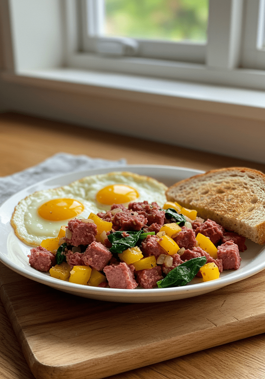 canned corn beef breakfast recipes with no potatoes