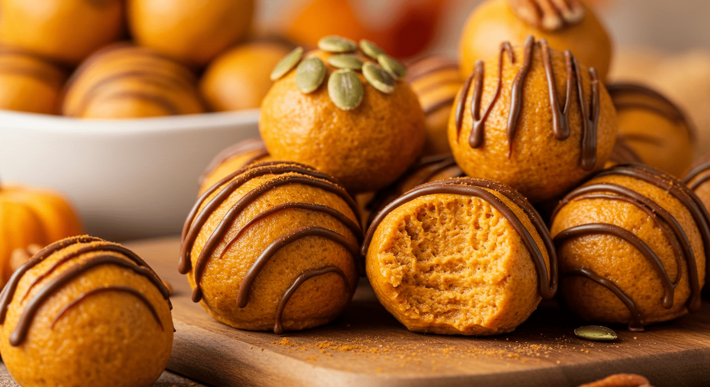 easy no bake pumpkin cheesecake balls