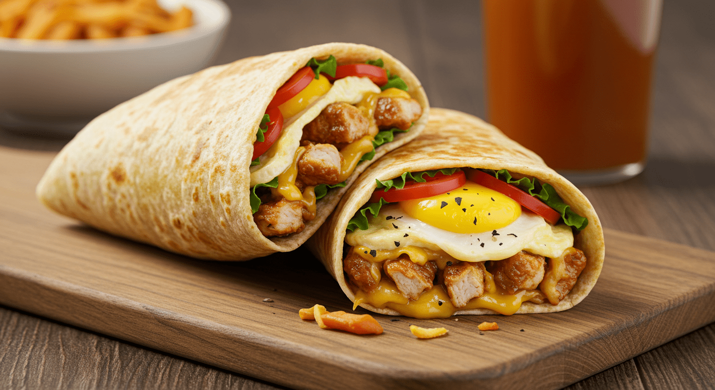 chicken breakfast burrito