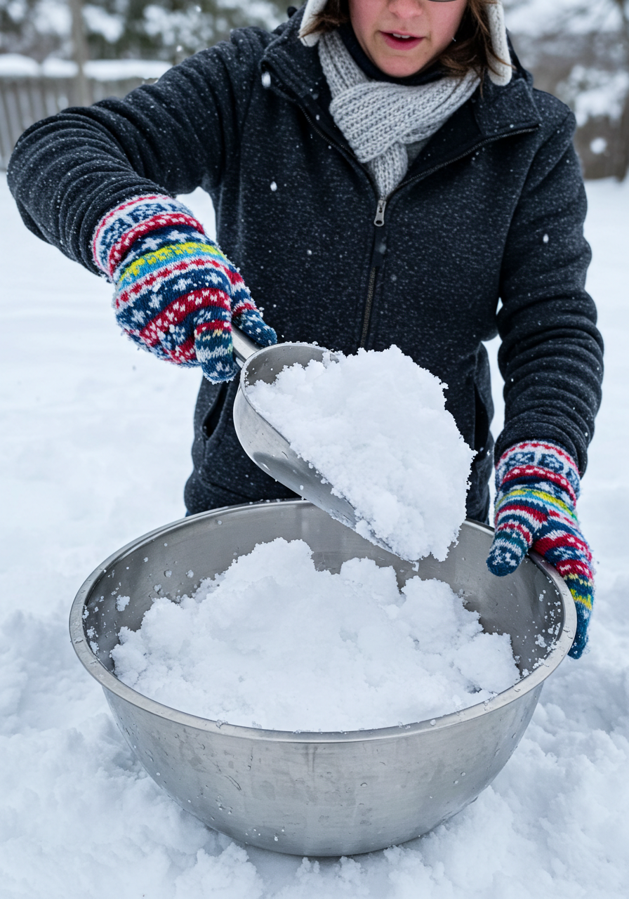 snow ice cream recipe