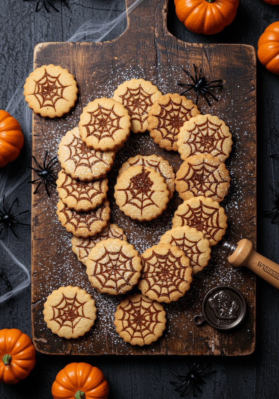 spider web cookie stamp cookies easy recipe
